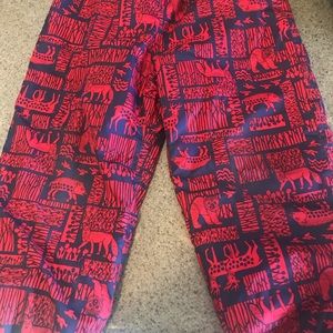 Reversible puff ball pants